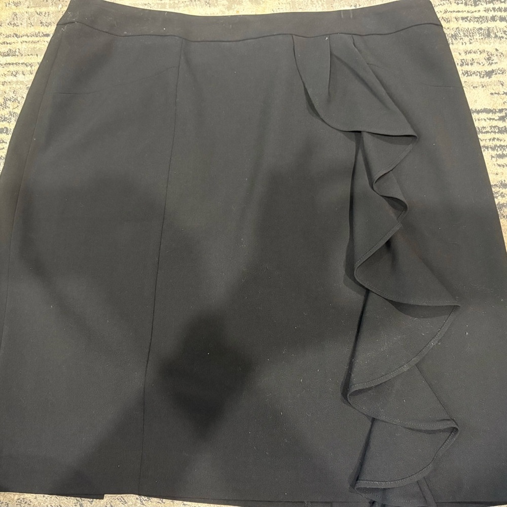 Adrienne Vittadini Mini Skirt with Ruffle